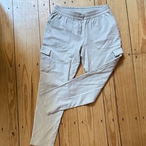 Patagonia Men's Light Tan Cargo Sweat Pants - organic cotton and super soft!